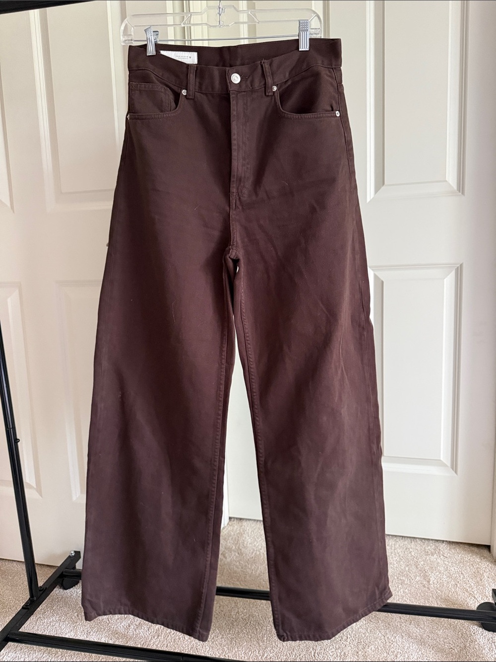Zara Women’s Barrel High Rise Jeans - Brown